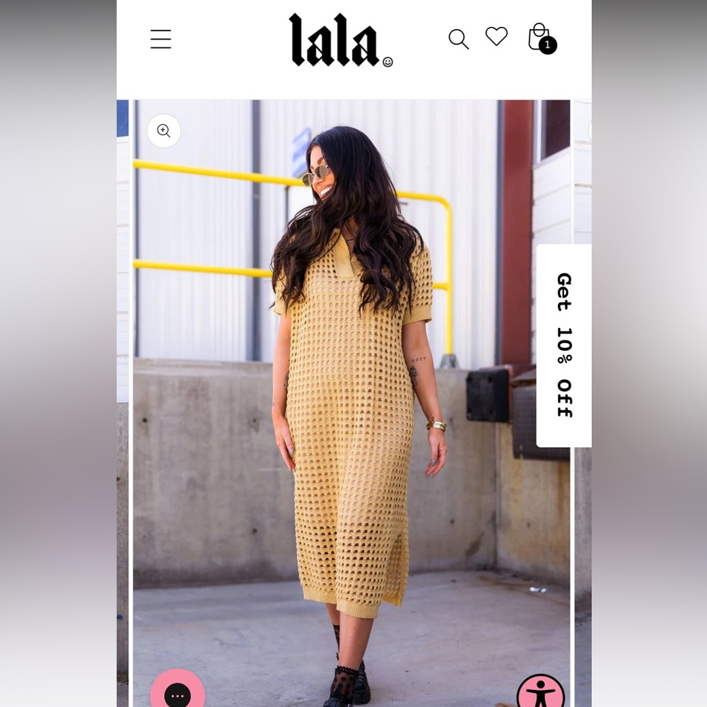 Dressed in Lala Soul Stuff Knit Dress in Tan - Picture 5 of 12